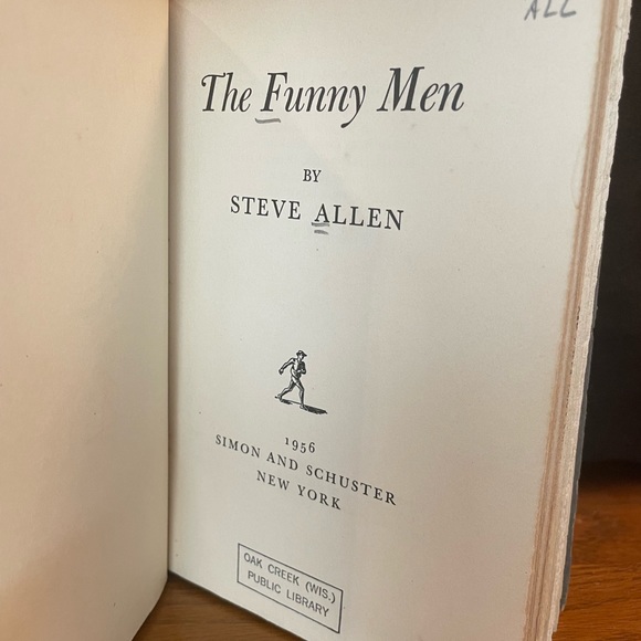 Vintage 1956  The Funny Men By Steve Allen Hardcover Book - Picture 6 of 7